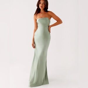Peppermayo Strapless Satin Dress